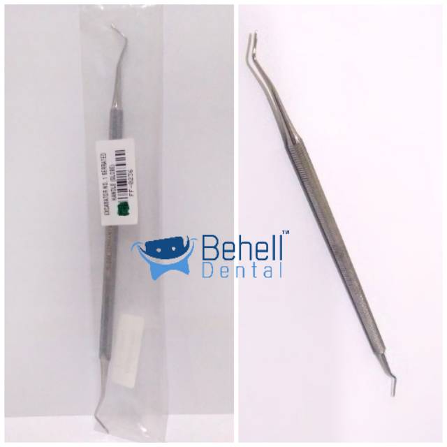 Dental Excavator no.1 serrated handle (GLOBE) Instrument . tambal gigi