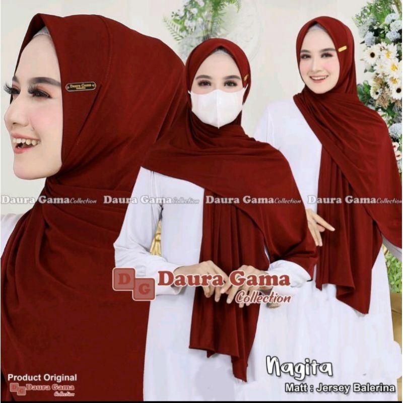 PASMINA INSTAN JERSEY DAURA LANGSUNG SLUP