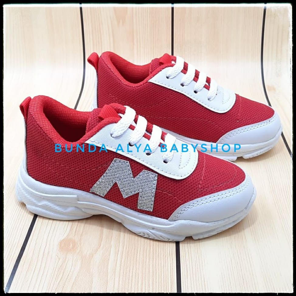 Sepatu Anak Laki Sneakers Usia 6 Tahunan MERAH Size 29  Sepatu Anak Laki Laki Sporty SALE