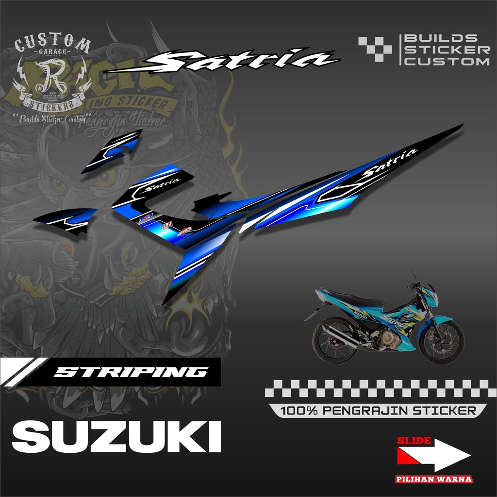 Sticker Striping Variasi Satria Fu 2014 - Striping Motor Satria Fu 2014