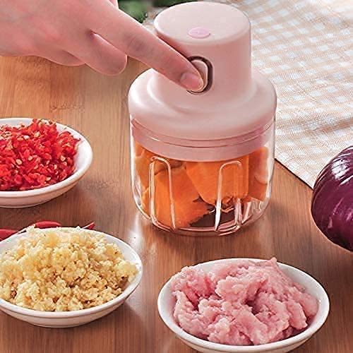 Blender Multifungsi Mini Alat Pemotong Pencincang Bawang Putih / Sayuran / Daging / Kacang / Bawang Putih