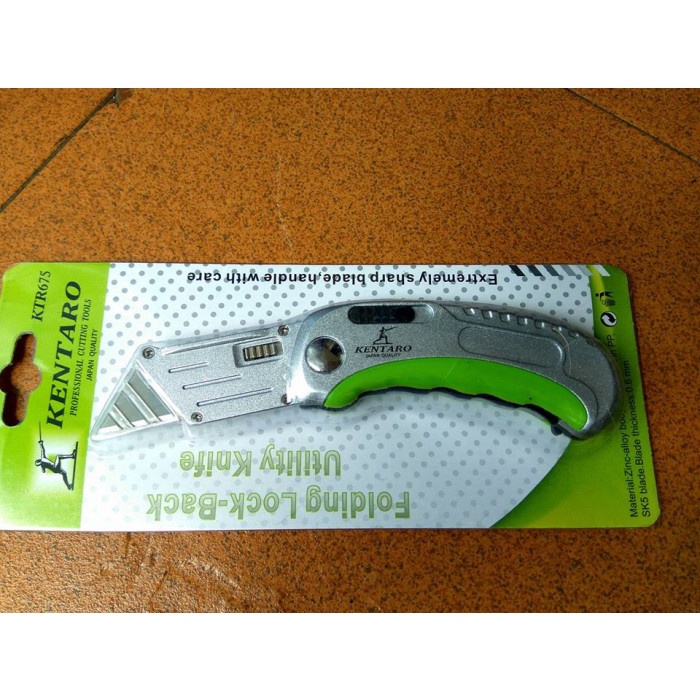 Pisau - Pisau Cutter Lipat Baja Carbon Steel Heavy Duty Kentaro Japan Quality