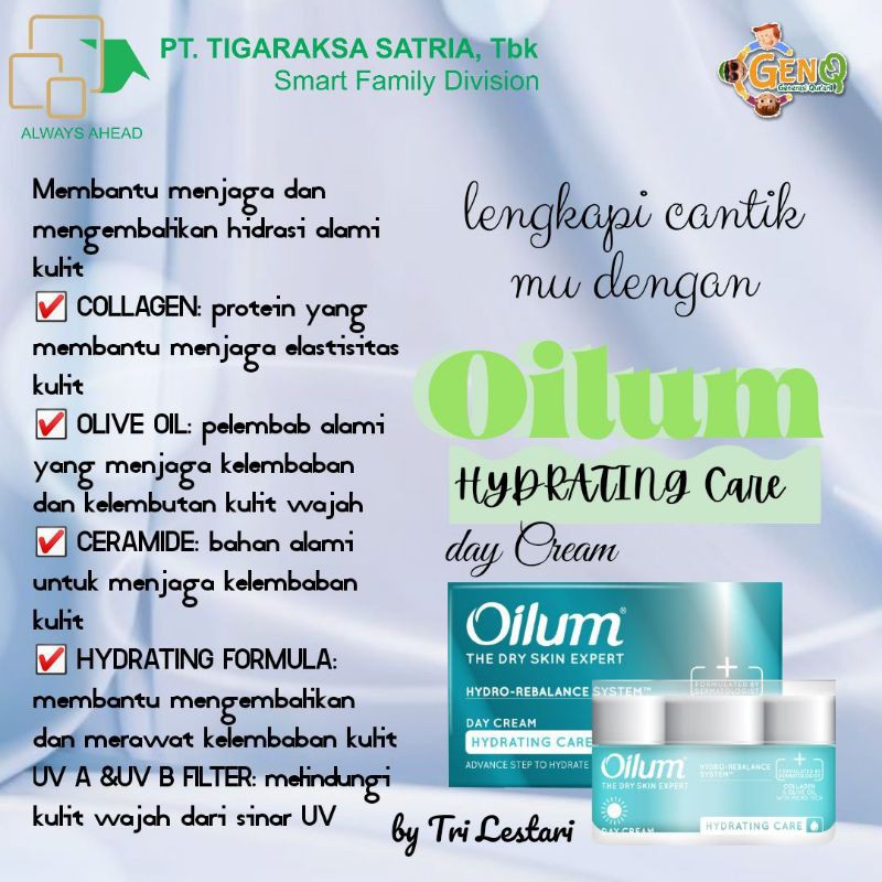 Oilum hydrating care day cream
