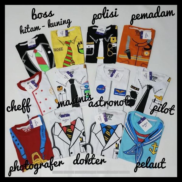 BAJU PILOT ANAK LAKI LAKI / KAOS ANAK PROFESI / KAOS ANAK / KAOS pilot - KAOS ANAK MURAH