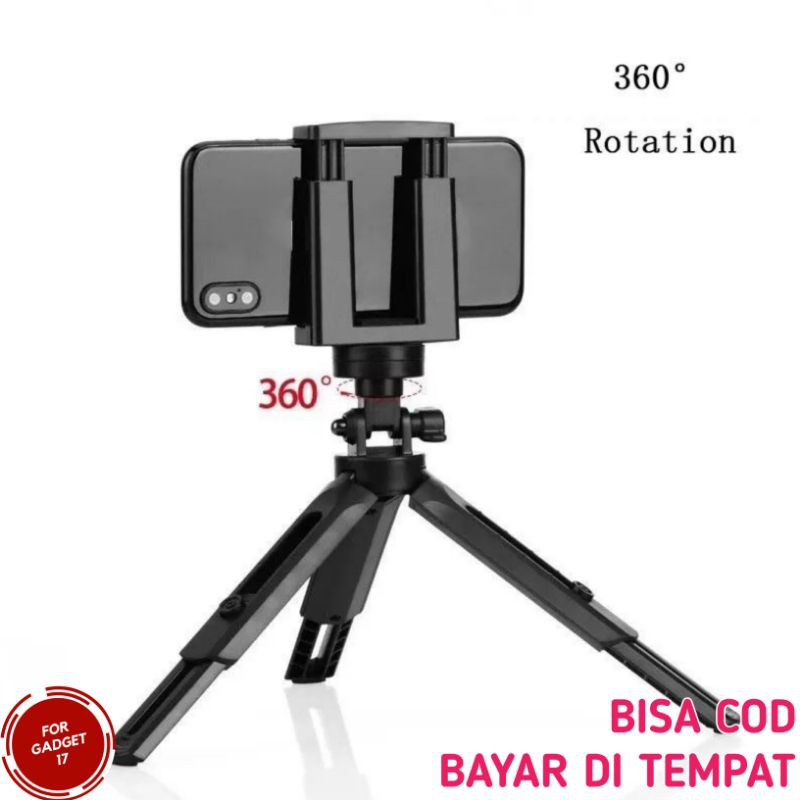 TRIPOD TRIPOT HP HANDPHONE DAN KAMERA MINI HOLDER U HOLDER 360 MURAH