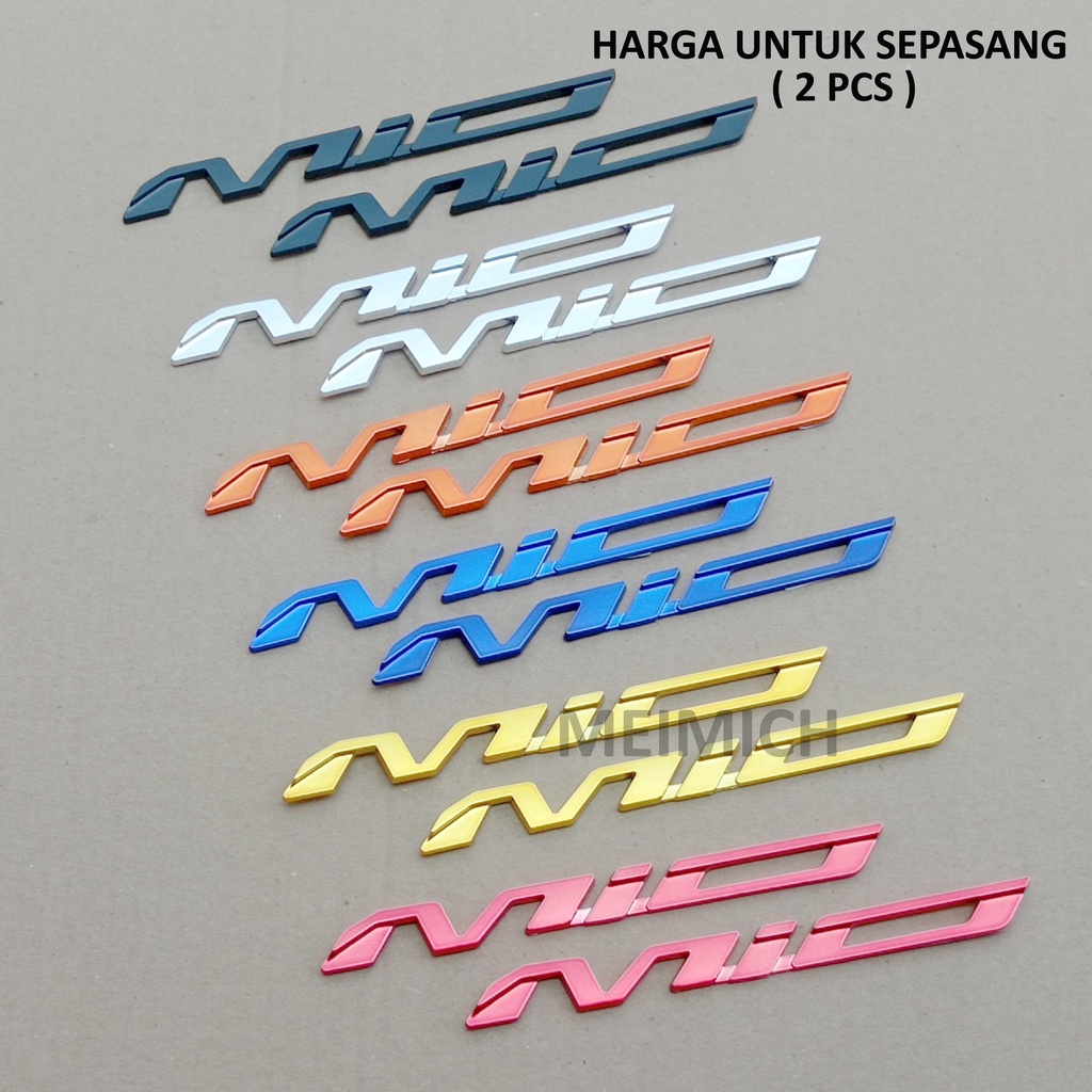 Emblem Logo 3D Yamaha MIO 2PCS (SEPASANG KANAN KIRI ya kak)