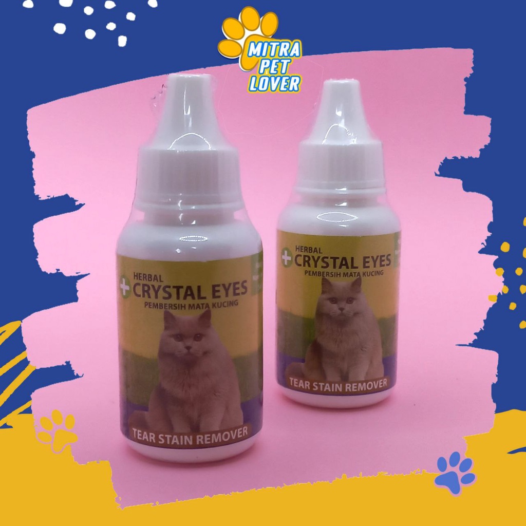 OBAT TETES MATA KUCING - CRYSTAL EYES CAT 30 ML  - PEMBERSIH LUKA &amp; IRITASI MATA KUCING KITTEN MANJUR - MURAH GARANSI KUALITAS ASLI ORIGINAL - PET ANIMAL HEALTHCARE &amp; VETERINARY TAMASINDO OBAT KESEHATAN &amp; VITAMIN HEWAN BINATANG PELIHARAAN MITRAPETLOVER