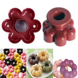 Cetakan Donat bentuk Bunga Sakura bahan plastik
