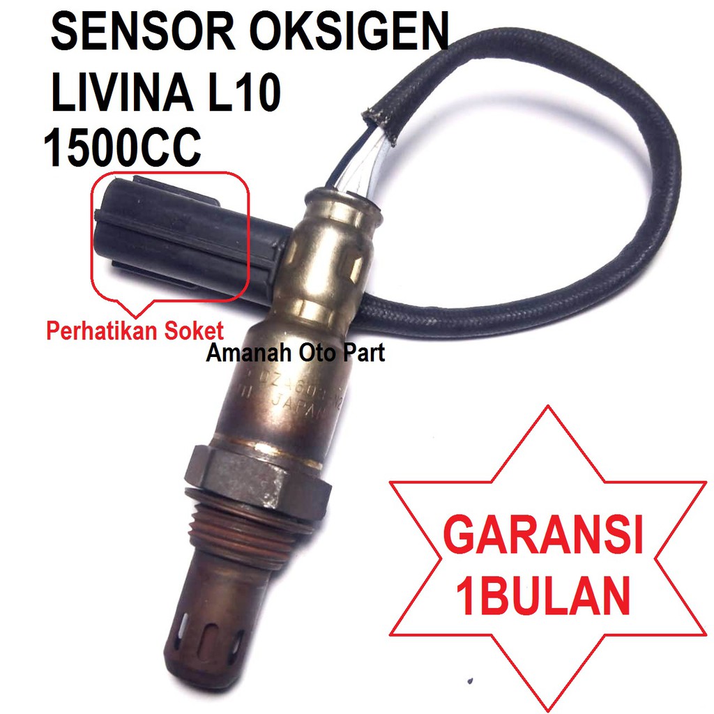 Sensor Oksigen O2 co2 Nissan Grand Livina L10 1500CC NTK 07A603-N2 HITAM japan oxygen