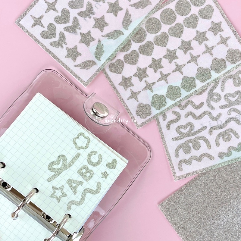 

Sticker Confetti Shapes Hologram Glitter