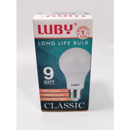 Lampu LED Luby Classic 9 Watt Cahaya Putih Original