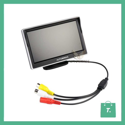 LCD MONITOR KAMERA MUNDUR KAMERA PARKIR MOBIL TFT 5 INCH - BLACK - TGII805M1