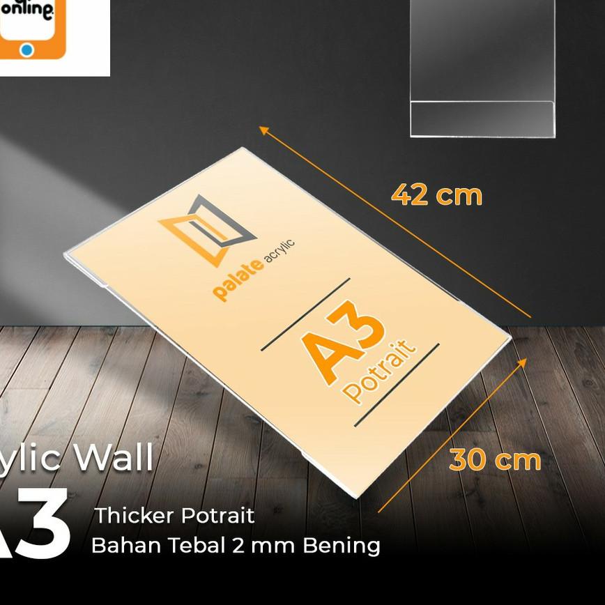 

10.10 FLASH SALE AKRILIK WALL A3 / ACRYLIC THICKER/ AKRILIK DINDING BROSUR A3