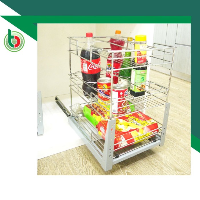 Rak Botol - Rak Serbaguna Rak Botol Lemari Dapur Vitco