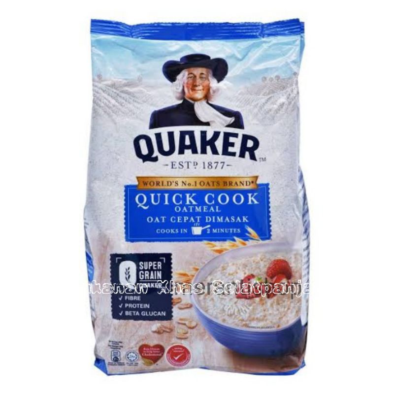 

Quaker Oatmeal Oat Cepat Segera Masak/Quaker Quick Cook 1,35kg