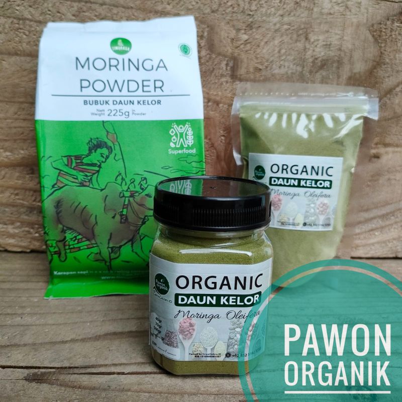 TIMURASA Moringa Powder 225g R100 organik daun kelor bubuk hijau