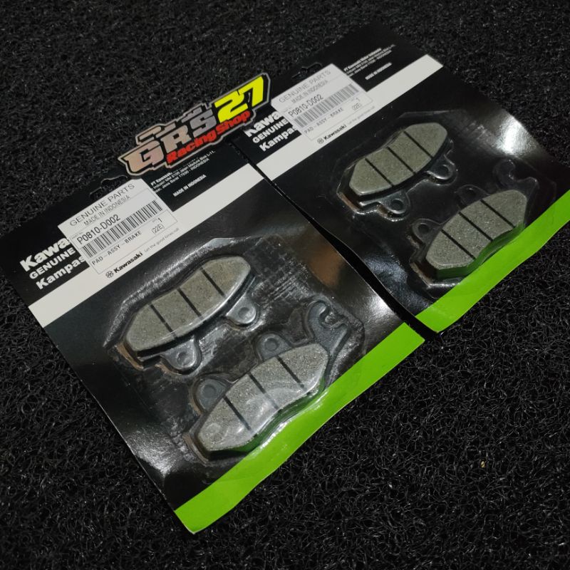 DISC PAD DISPAD KAMPAS REM DEPAN DAN BELAKANG NINJA R RR SS KAZE ATHLETE NINJA 250 FI KARBU ORIGINAL-1