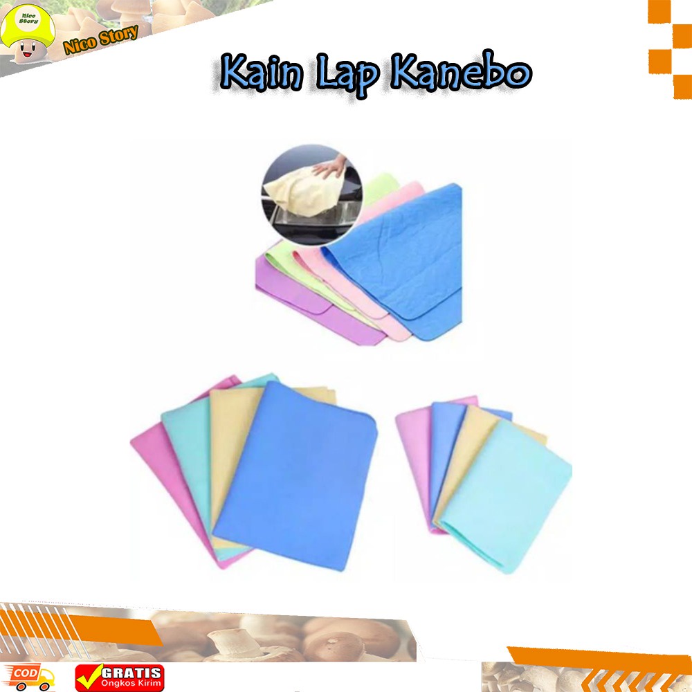 (NCS) Kain Lap KANEBO Besar 43 x 32 atau 31,5 x 21 atau 21 x 16 cm Serat III