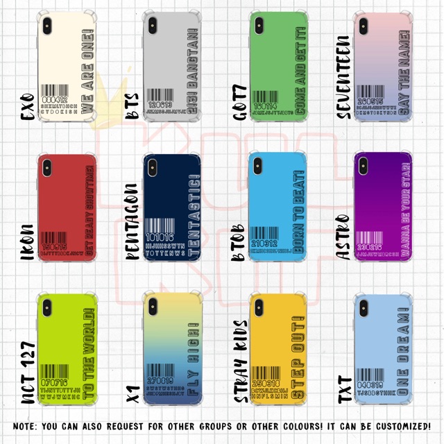 KPOP Custom Greeting Case - Kulkit.id