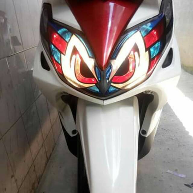 Stiker sticker lampu xeon lama (old)