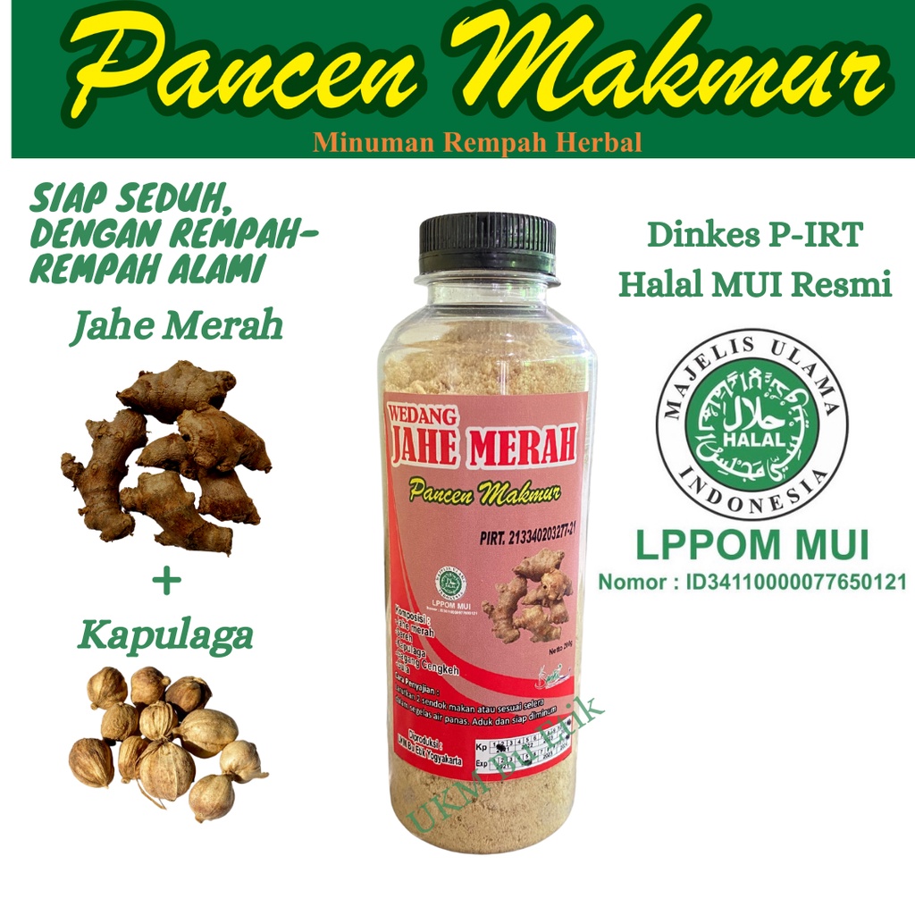 

Minuman Tradisional Bubuk Jahe Merah Alami