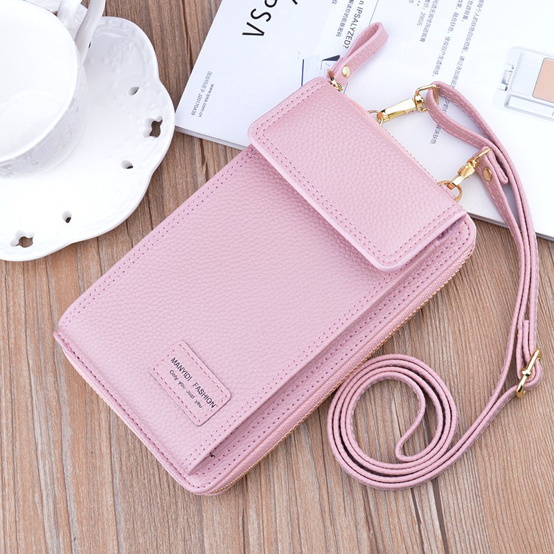 DOMPET SELEMPANG HP WANITA IMPORT TALI PANJANG MURAH KULIT DOLICHA PESTA BATAM FASHION REMAJA KOREA