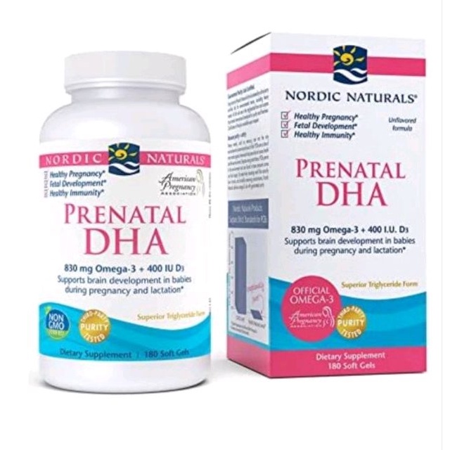 Nordic Natural's DHA Prenatal, Formula Tanpa Rasa, (90)