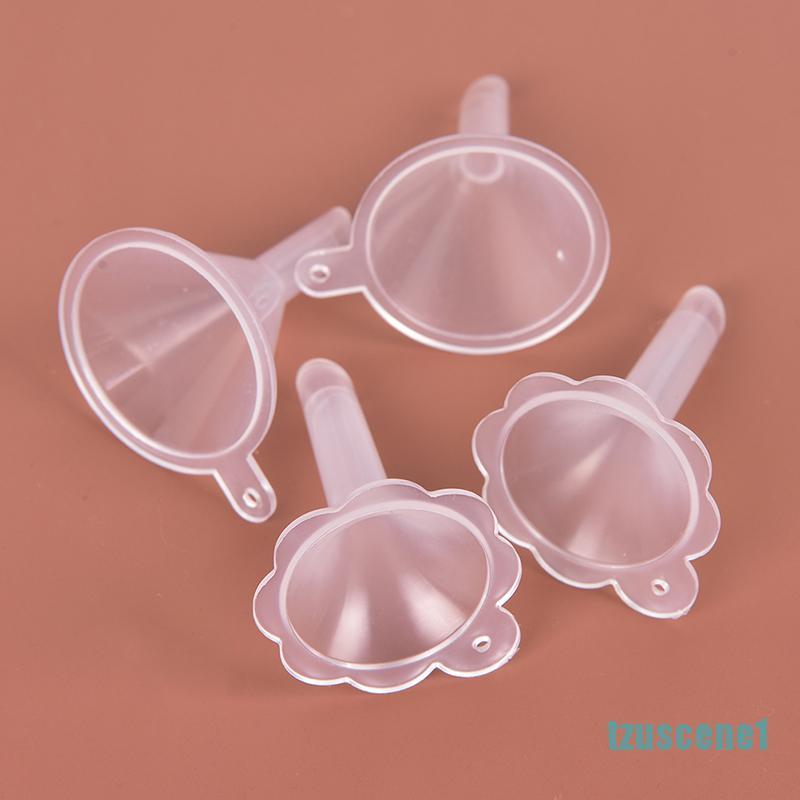 ❤adornmentno1❤ 2pcs Small Plastic For Perfume Diffuser Bottle Mini Liquid Oil Funnels Lab