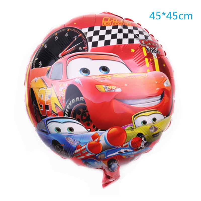 5pcs/lot Disney Pixar Cars Lightning McQueen Balon Dekorasi Balon Aluminium Foil Untuk Perlengkapan Pesta