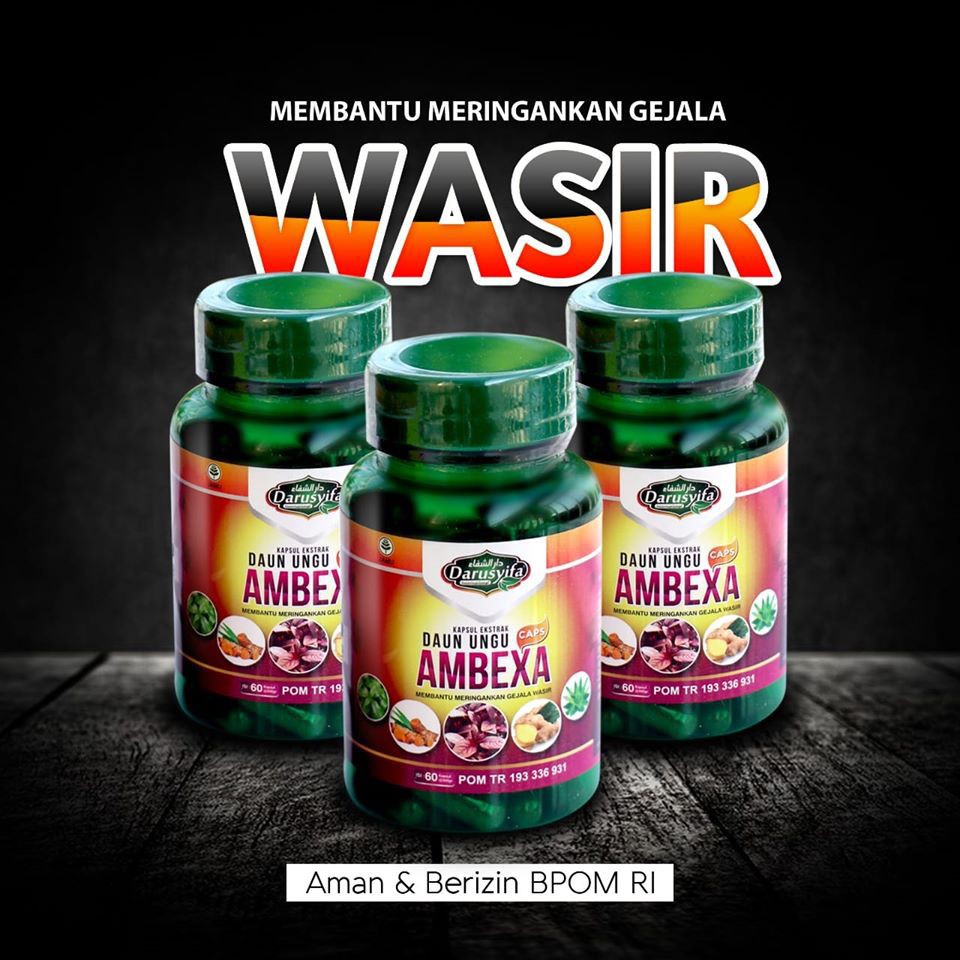 AMBEXA Obat Herbal Membantu Atasi Wasir Ambeien Ambeyen Luar &amp; Dalam Aman Ampuh Tanpa Operasi