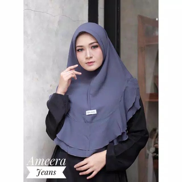 Khimar Ameera Hijab Instan Pinguin Buble Crepe