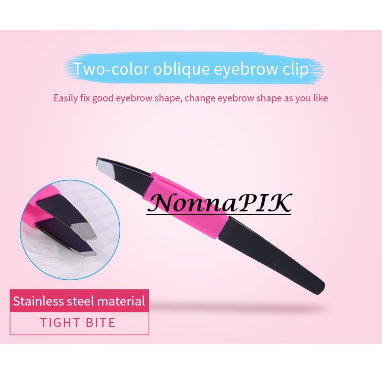 Eyebrow Tweezer Slant Tip Stainless Steel Tweezers for Face Eyebrow Eyelash Eye Hair Remover