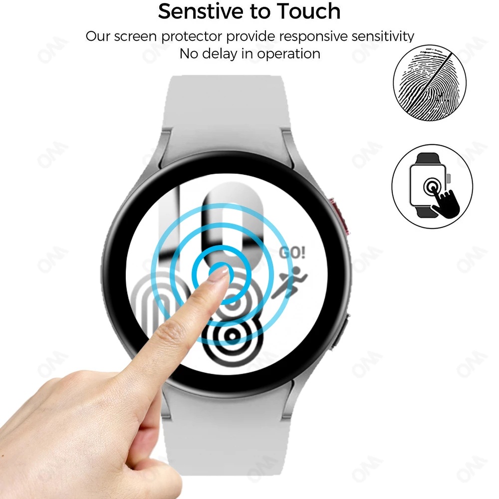 3D Full Curved  HD Clear Screen Protector  For Samsung Galaxy Watch 4 40mm 44mm