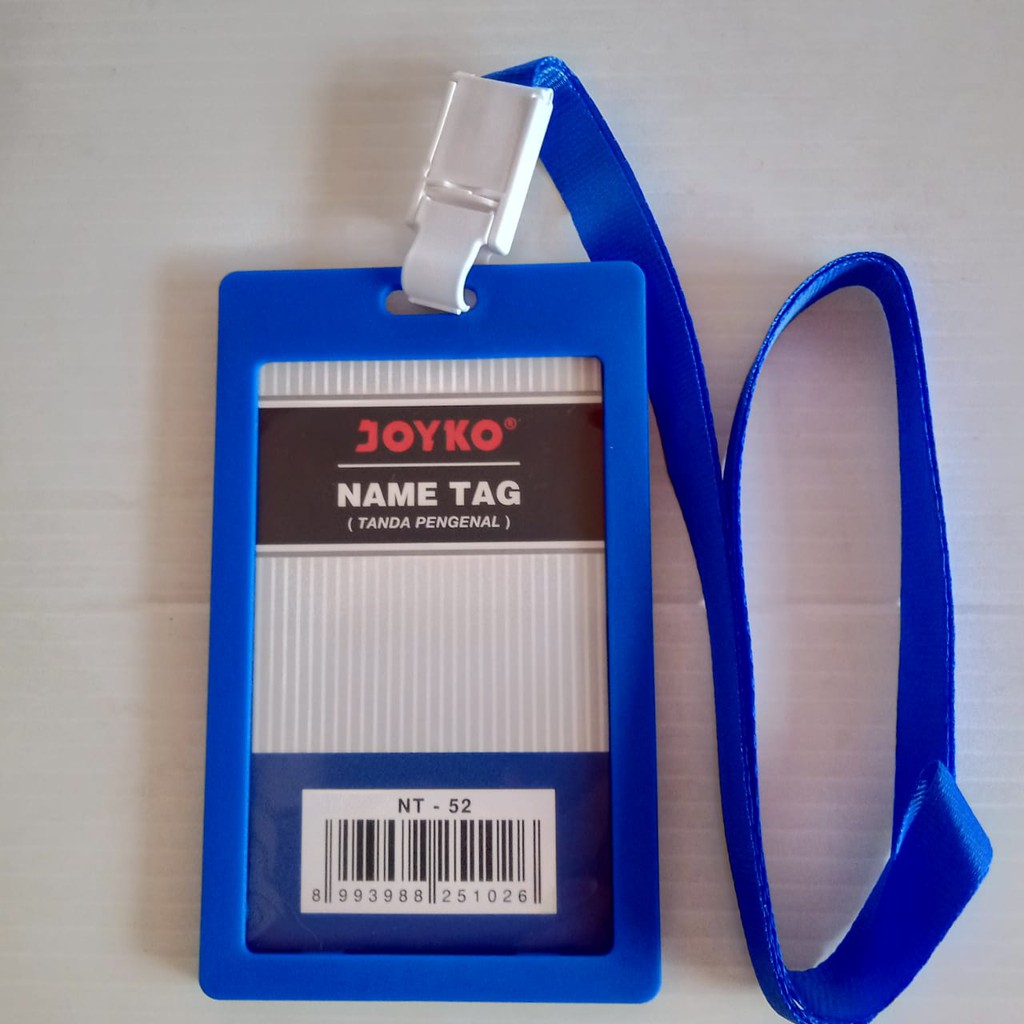 

Joyko ID Card Holder 54 x 90 mm Potrait + Lanyard NT-52 Biru