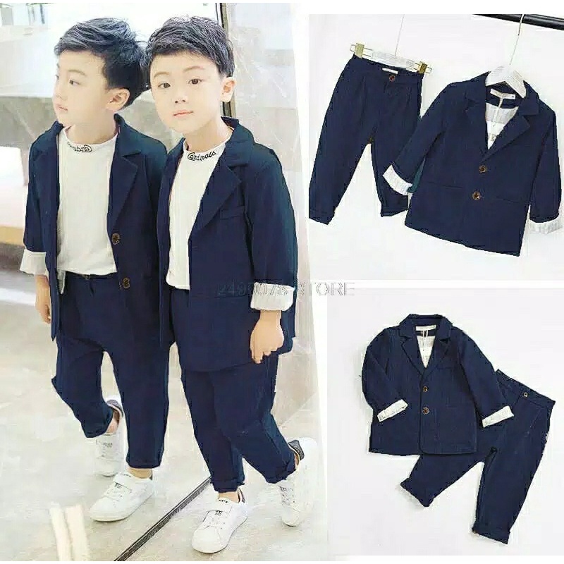 *[RXFK] Setelan Anak Laki / Setelan Jas Anak Laki / Baju jas Anak Laki Cool / Set Anak Laki