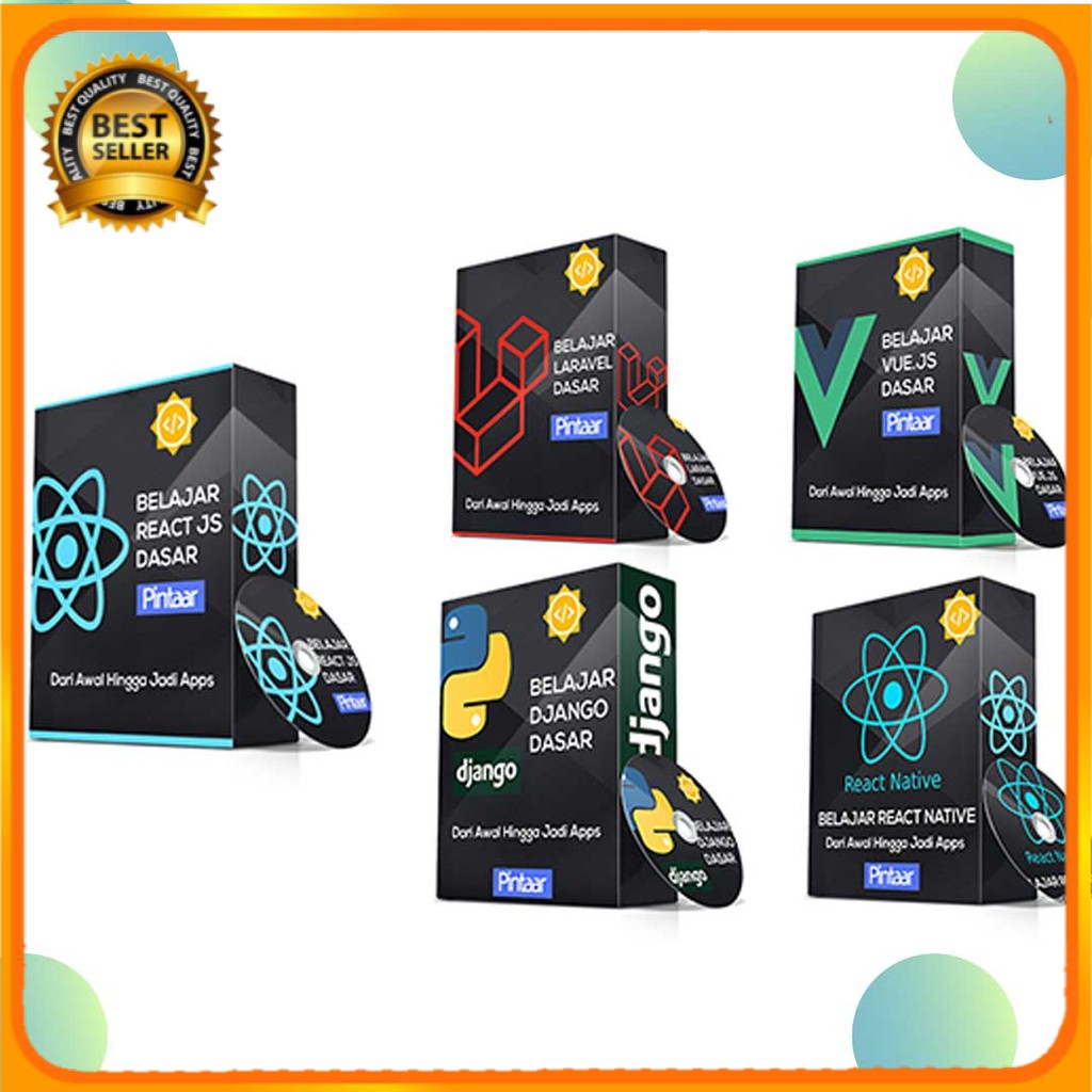 PROMO! Paket Lengkap Belajar Pemograman React Js, React Native, Vue JS, dan Django Python