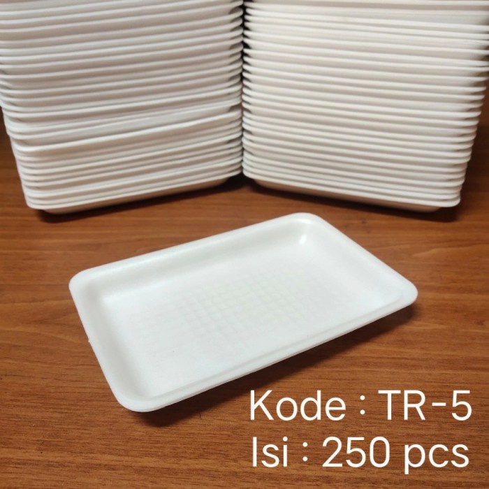 

(DISKON TERMURAH) FOAM TRAY TR 5 - STYROFOAM TRAY BUAH TR5 - ISI 250 PCS