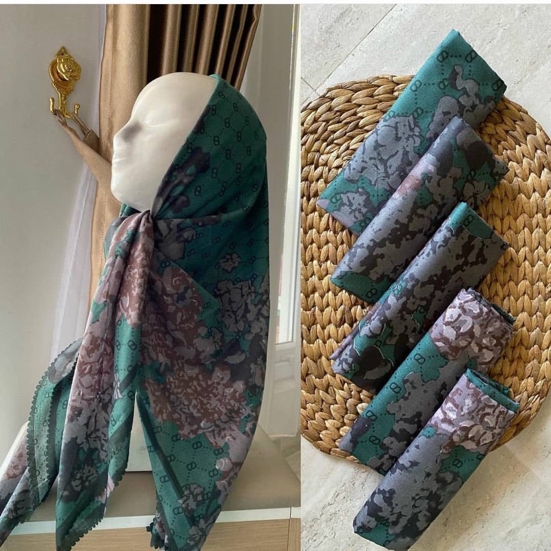 251- 300  Hijab segiempat voal motif-279