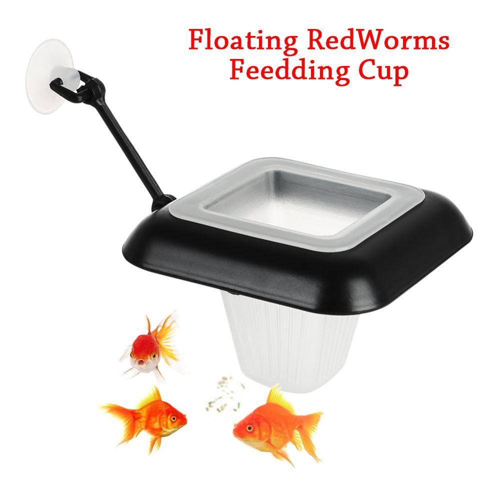 Solighter Fish Feeder High Quality Dengan Suction Cup Fish Tank Aksesori Red Worm Feeder