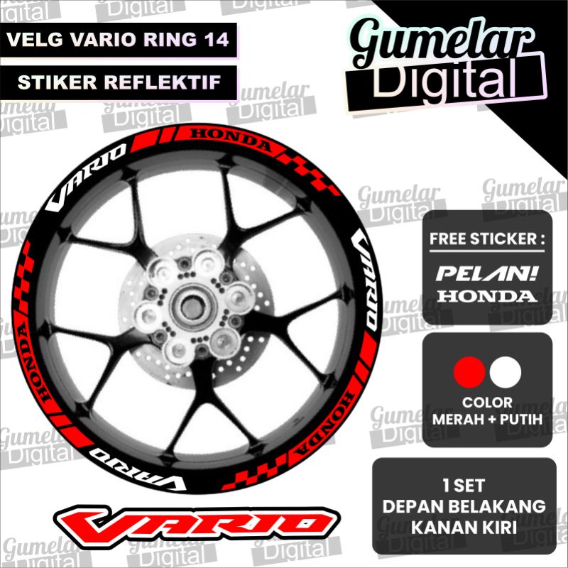 STIKER VELG MOTOR HONDA VARIO