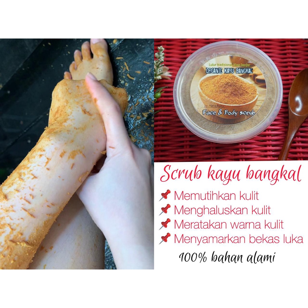 LULUR KAYU BANGKAL 20gr / Lulur Pemutih Badan Mama Rezky Viral