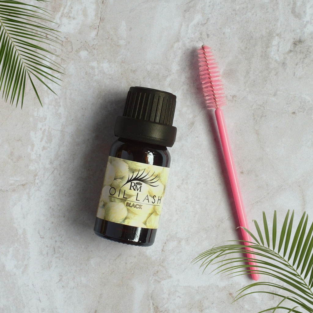 RM MAGIC LASH OIL BLACK - Serum Bulumata Alis Kemiri Oil Eyelash & Brow Free Kuas Aplikator Penyubur