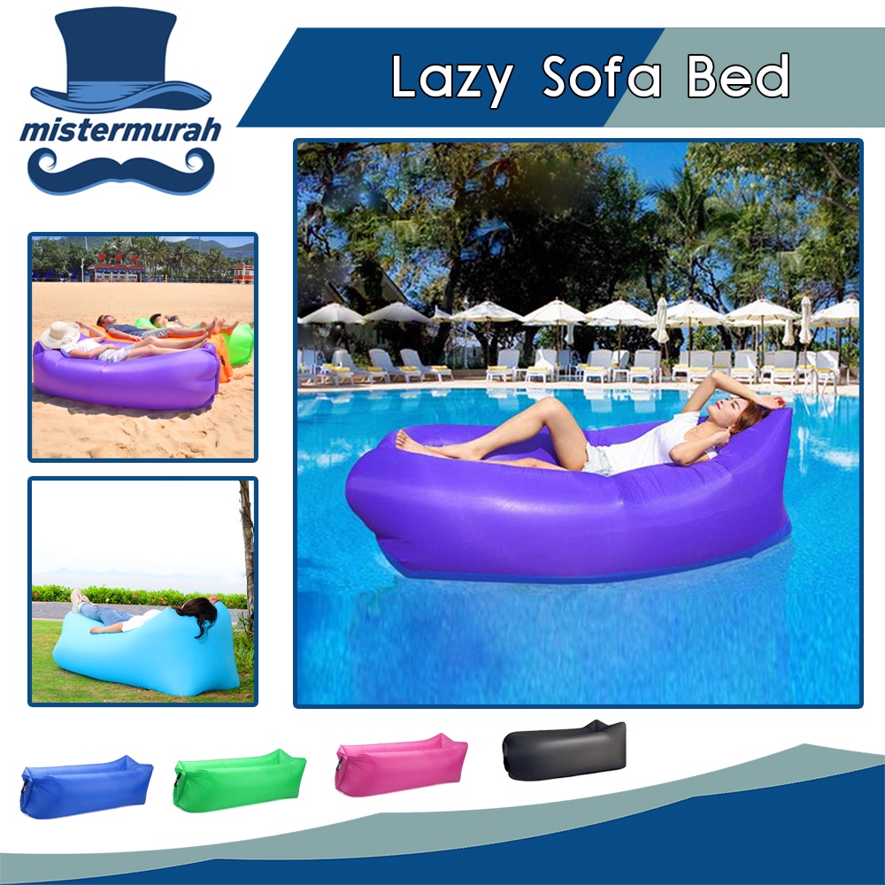Promo Lazy Bag Kursi Kasur Sofa Angin Outdoor Santai Air Sofa Bed Travel
