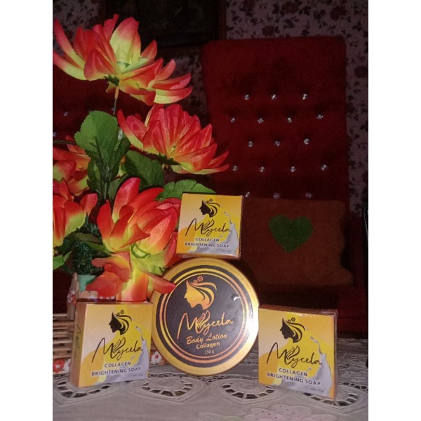 Mycela Body Lotion Collagen + Sabun Brightening 3pcs