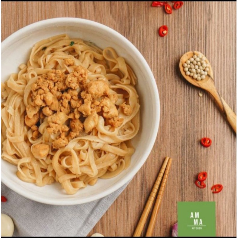 

Mie Sehat Gluten Free - 100% singkong - 1 box isi 3 porsi - AM MA Kitchen - Gluten Free Healthy Noodle - Classic Noodle set