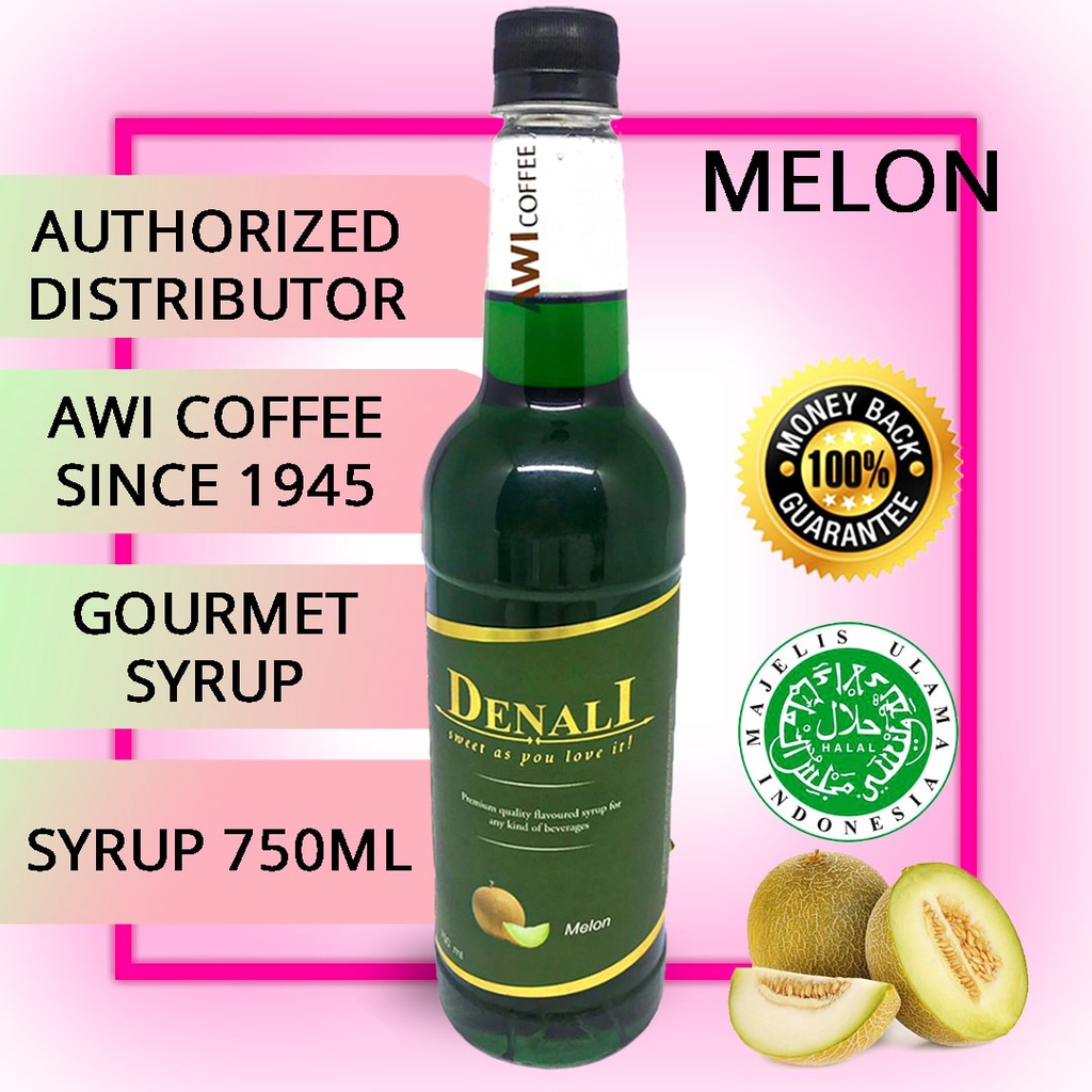 

Awi Segar Harum I Syrup Melon 750ml I denali I coffee | Flavored