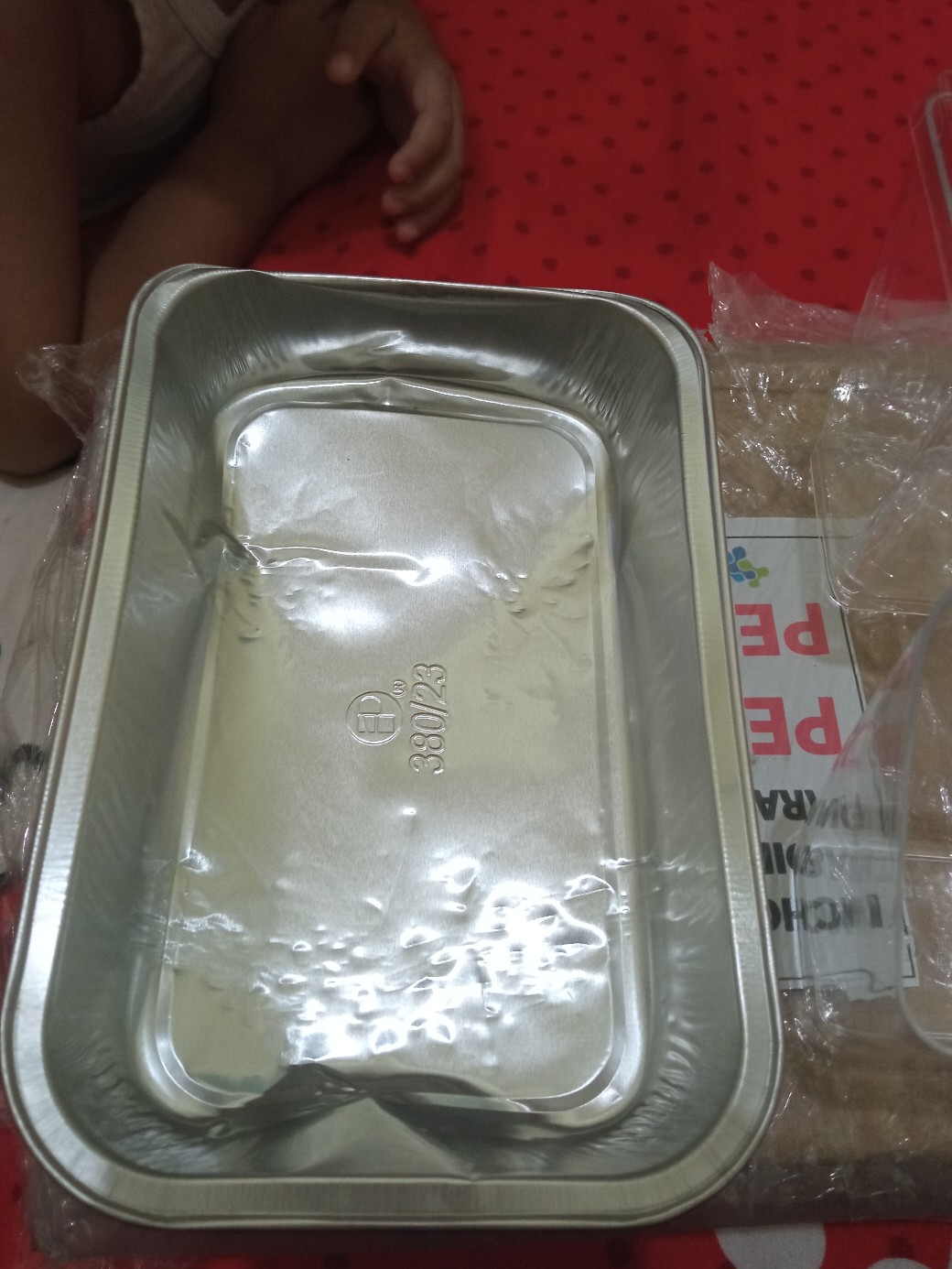 Alumunium Foil Pesawat - Putih & Silver - Dengan Tutup & Tanpa Tutup