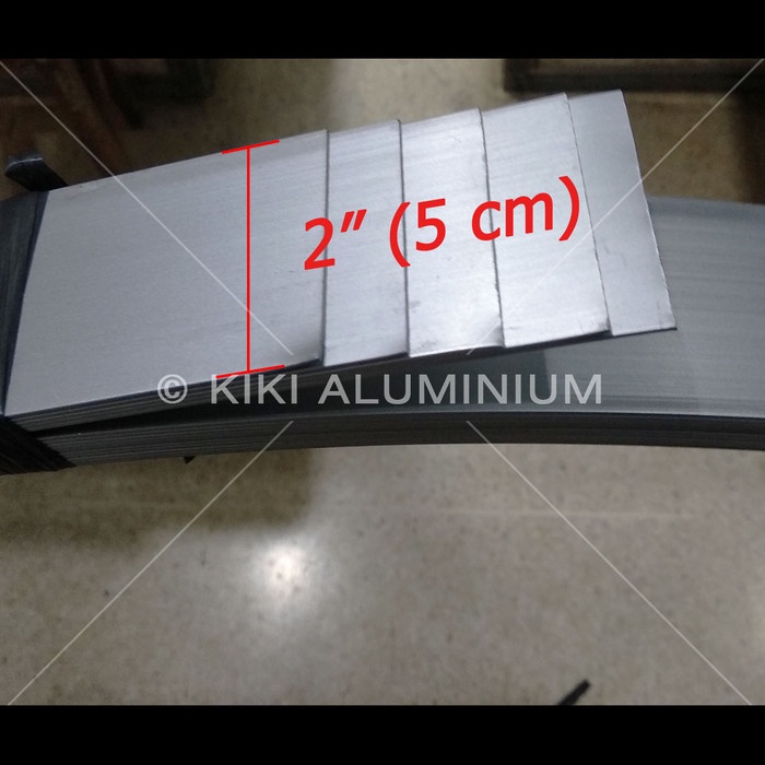 Plat Strip Aluminium 2" (5 cm), Tbl. 1,15 mm, Pjg. 6 meter