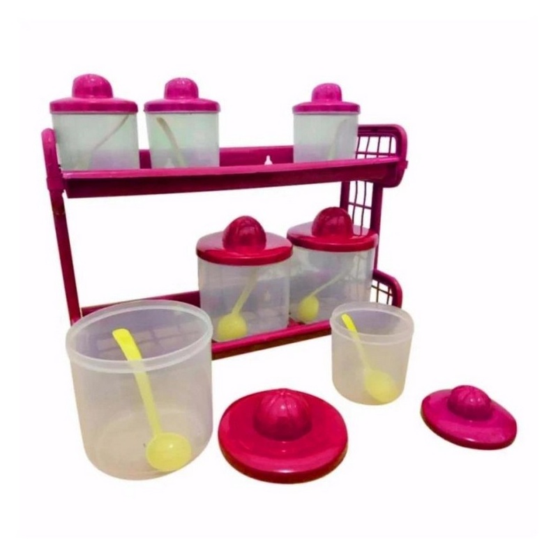 Kitchen set Tempat Bumbu 7 in 1 pastela - Random Colour