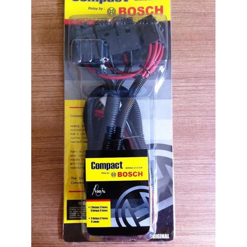 Kabel Relay Set Lampu H4 H 4 Hi Low 3 Relay Merek Bosch Riley